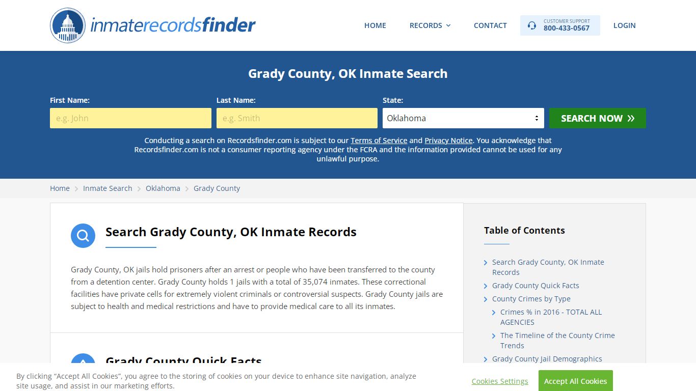 Grady County, OK Inmate Lookup & Jail Records Online