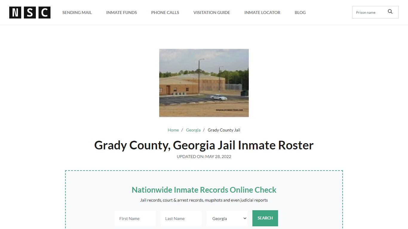 Grady County, Georgia Jail Inmate List